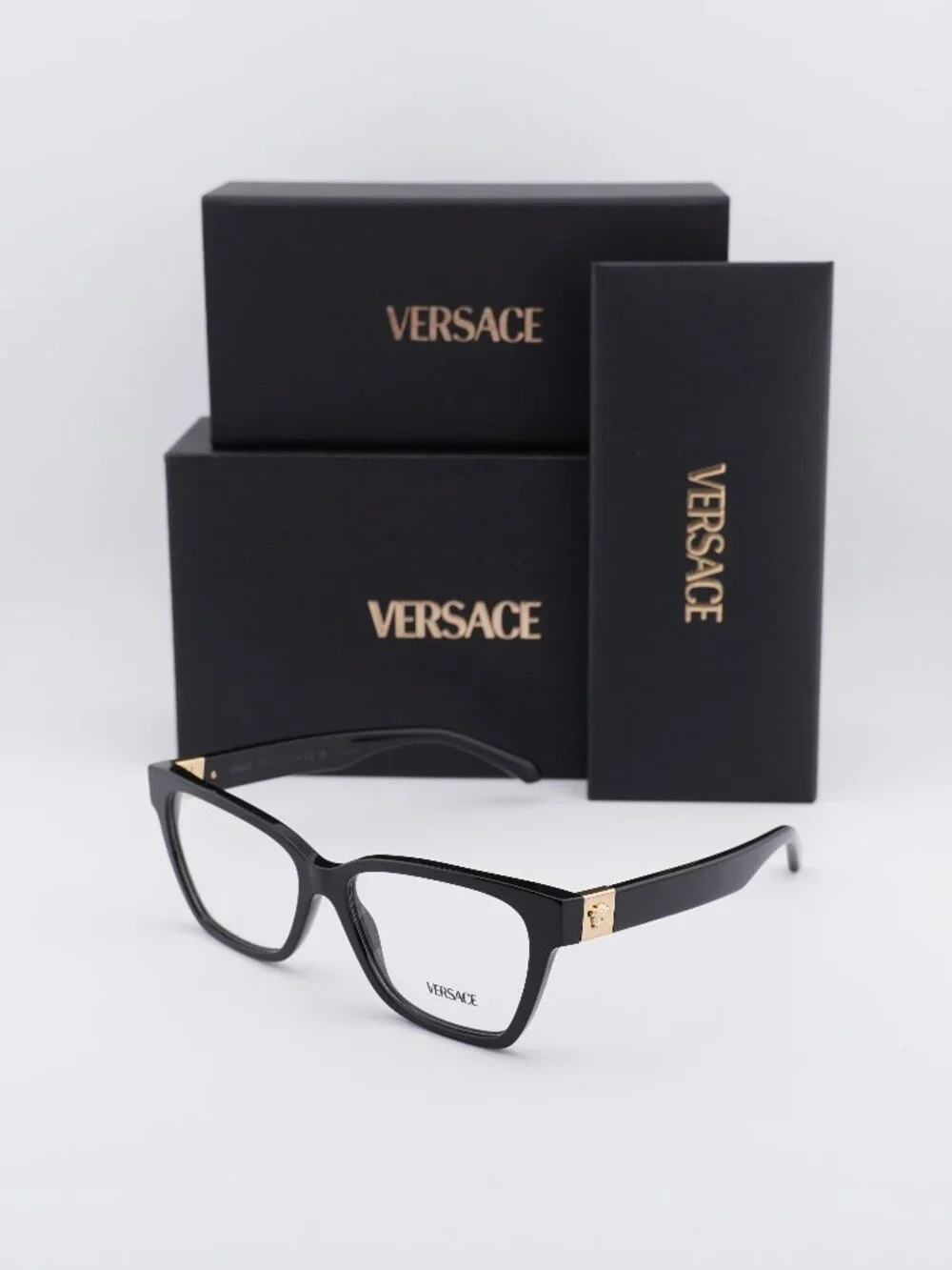 Versace VE3382 GB1 Cat Eye Eyeglasses 55mm – Black